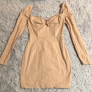 Oh polly tan dress sz 2